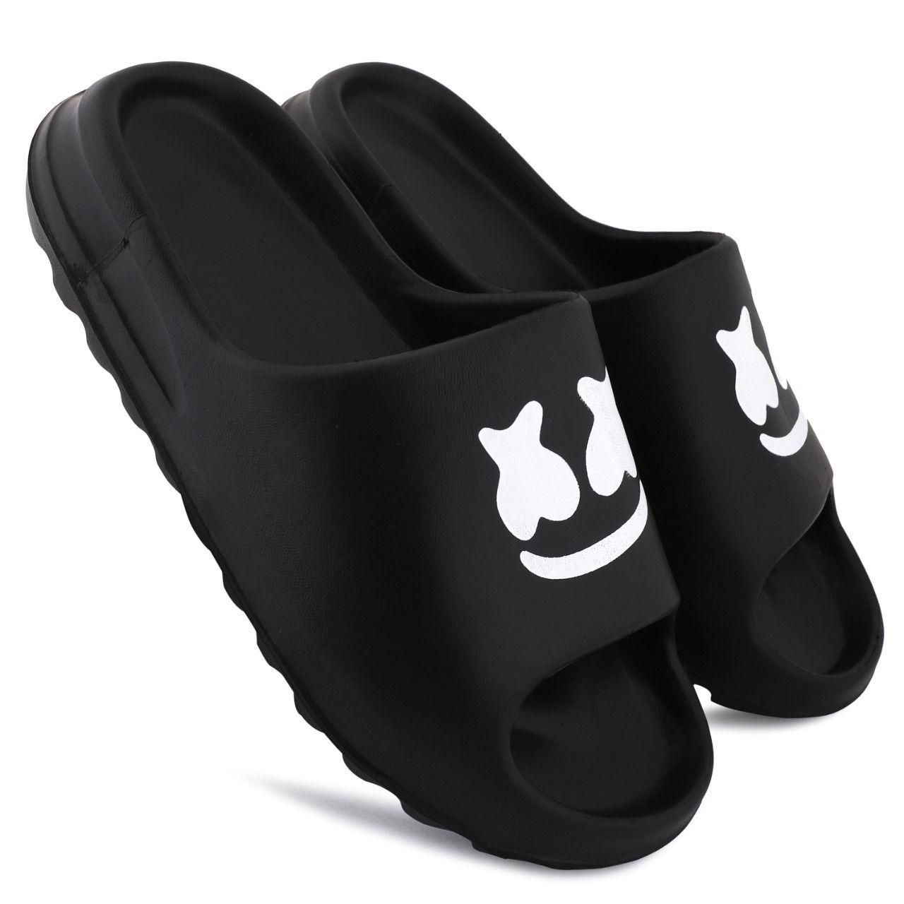 Monex Stylist Black Slider For Men